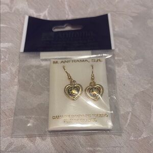 Gold Heart Earrings